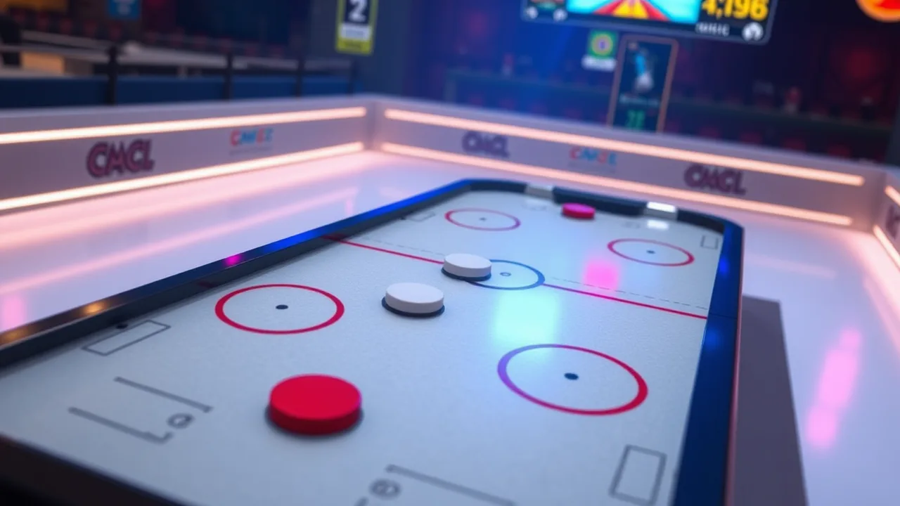 Experience Fast-Paced Fun with Air Hockey on CrazyGames image
