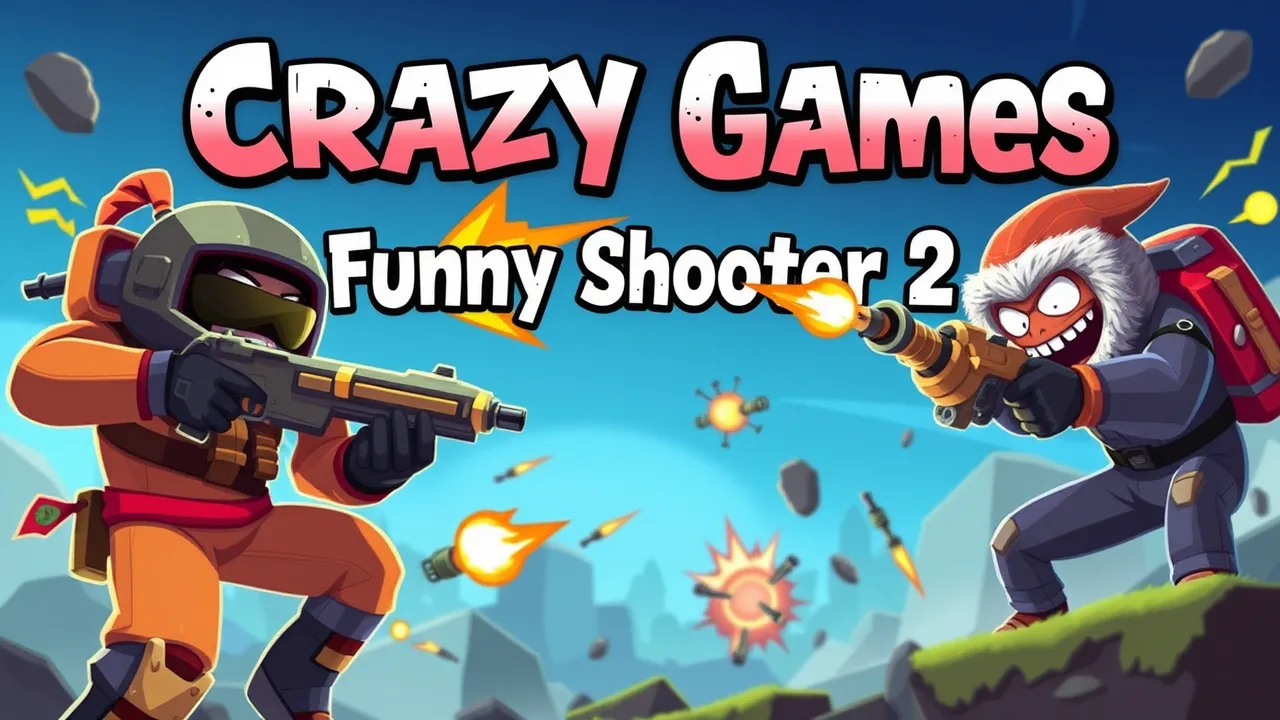 Experience the Hilarious Action of Crazy Games Funny Shooter 2 image