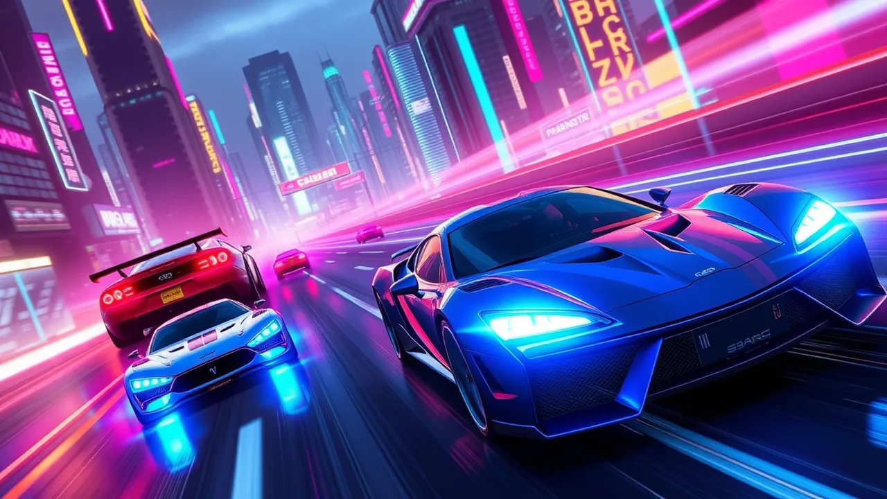 Experience the Thrill of Cyber Cars Punk Racing 2 Crazy Games image