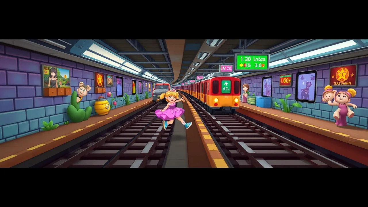 Exciting Adventure in Subway Runner Princess Game Crazy Games image