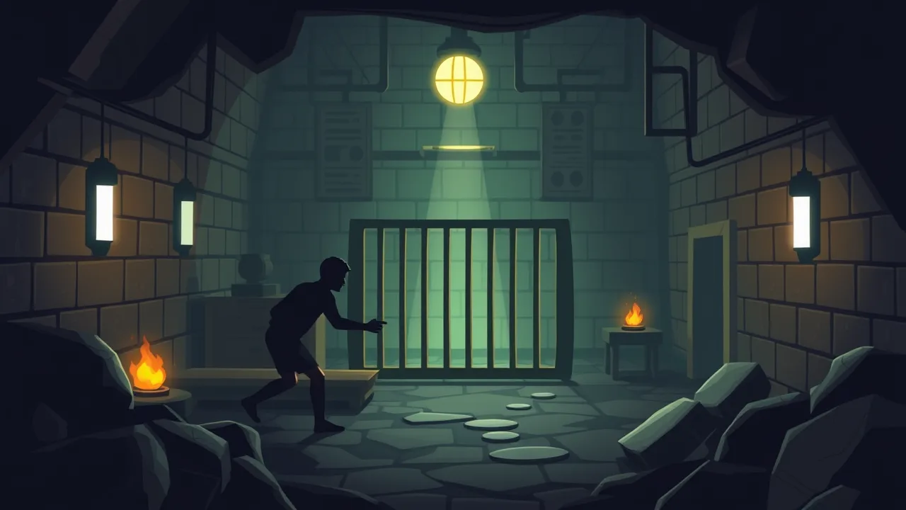 Exciting Adventure in dig out of prison crazy games play image