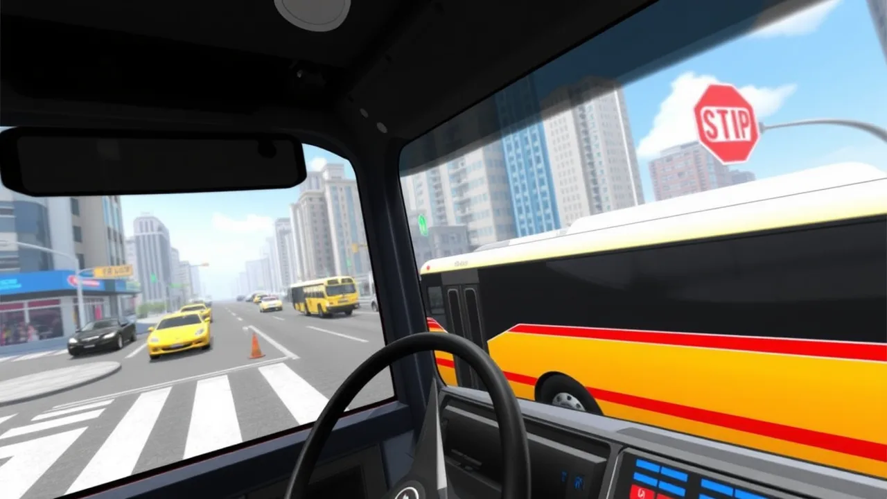 Experience the Thrill of Driving in Crazy Games City Bus Driver image
