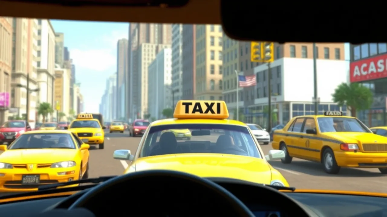 Experience the Thrill of Driving in Taxi Driver 3D image