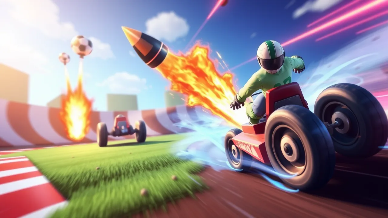 Experience the Excitement of Rocket Soccer Derby Online image