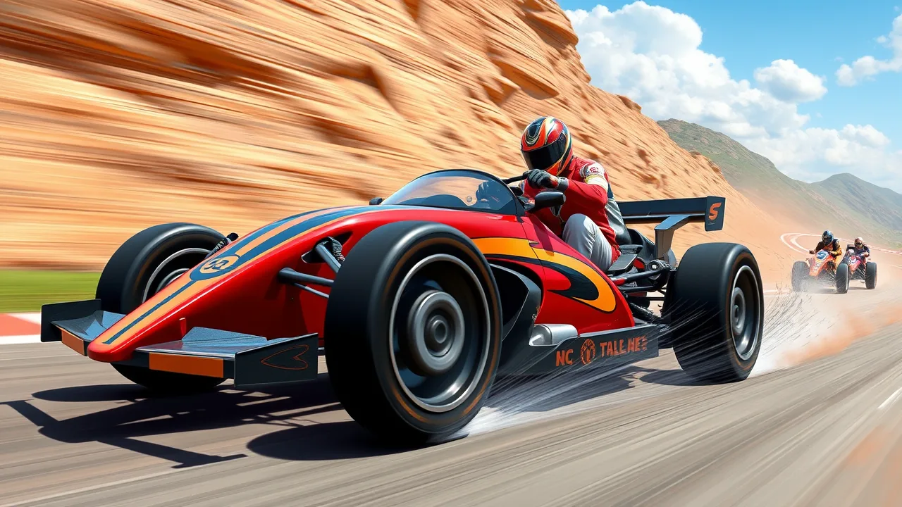 Racing thrills in crazy gamees for every fan image