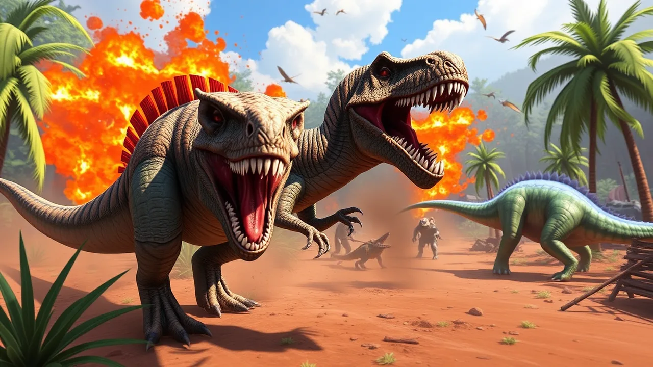 Surviving the Multiplayer Chaos of dinosaurs image