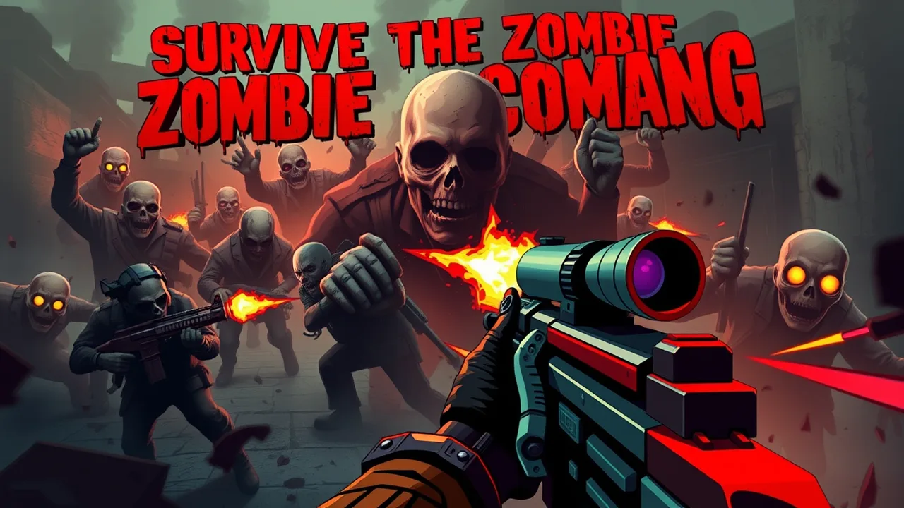 Survive the Zombie Onslaught in unblocked they are coming image