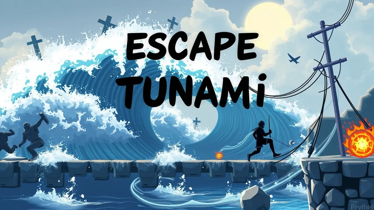 escape tsunami for brainrots online game A Thrilling Action Challenge image