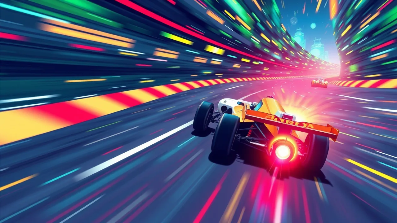 Racing through pixels: pixel flow play online image