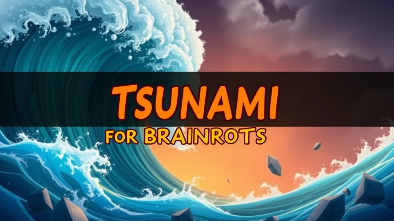 Escape Tsunami for Brainrots Play Online Exciting Puzzle Challenge image