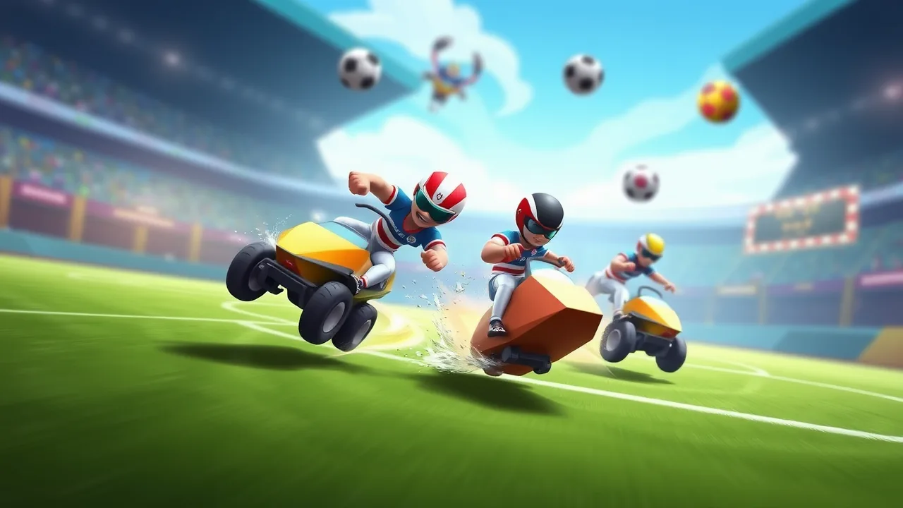 Experience the Excitement of Rocket Soccer Derby Haha Games image
