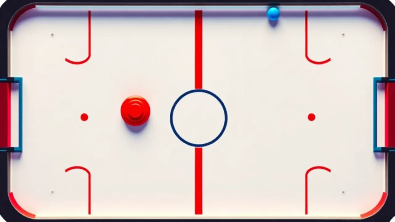 Enjoy Exciting Matches in Air Hockey Cup on Crazy Games image