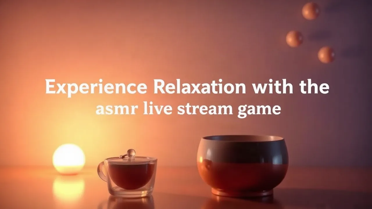 Experience Relaxation with the asmr live stream game image