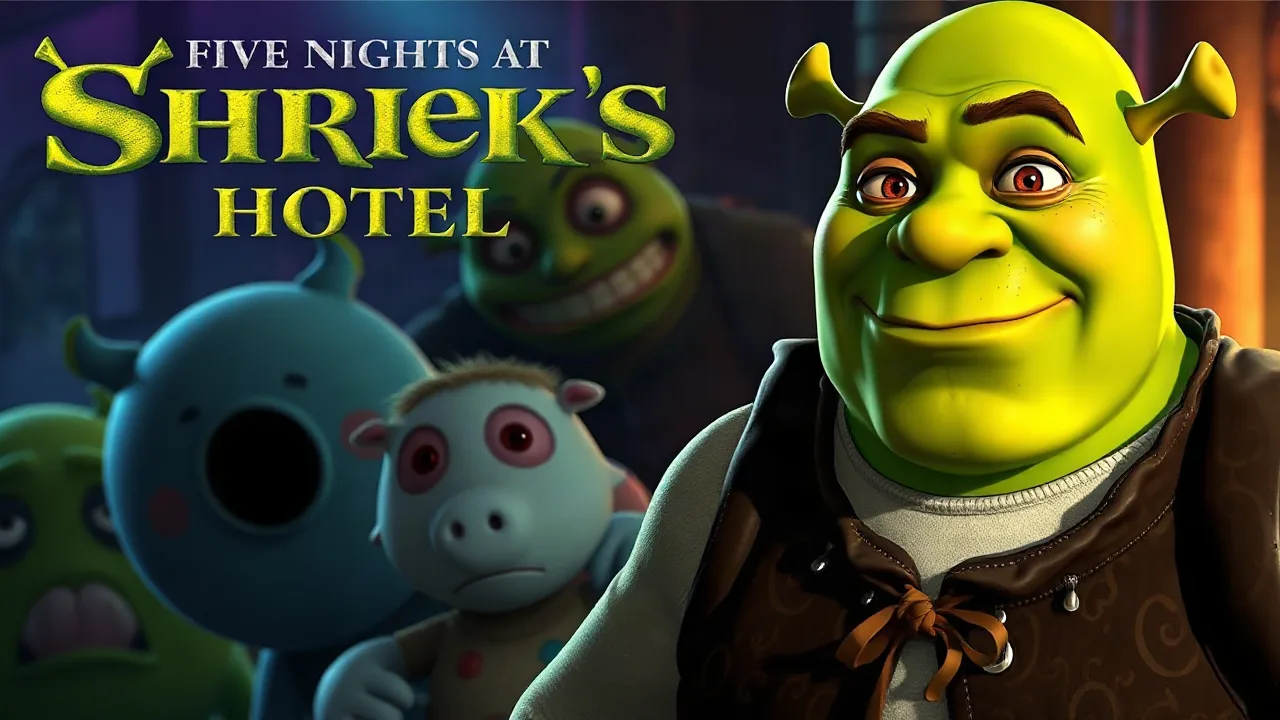 Experience the Thrills of five nights at shrek's hotel gameplay image