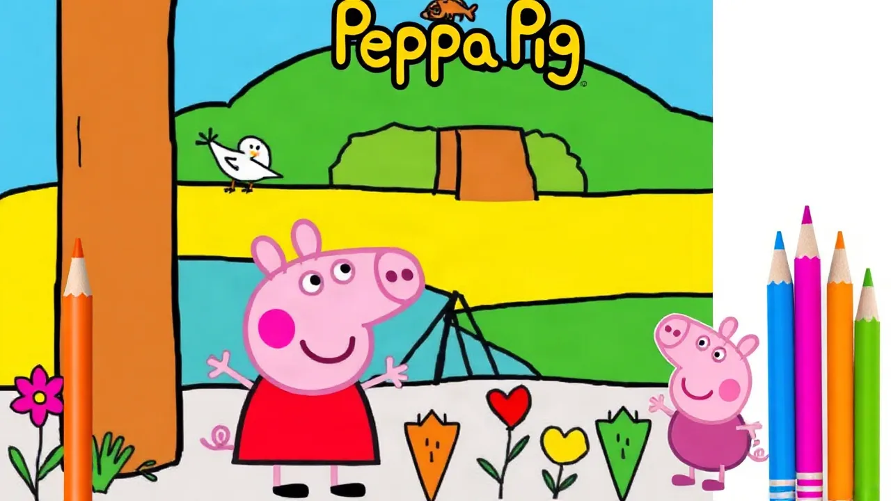 Enjoy Creative Fun with the Peppa Pig Coloring Game image