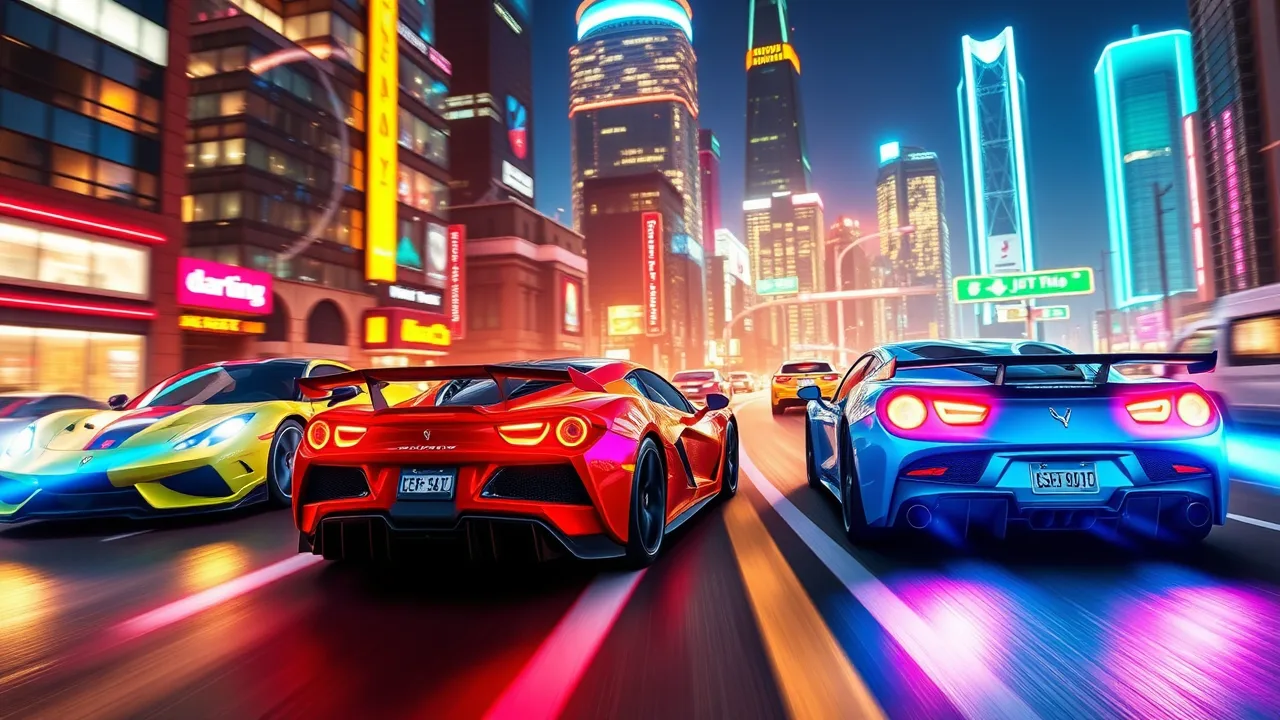 Experience the Thrill of night city racing crazy games Today image