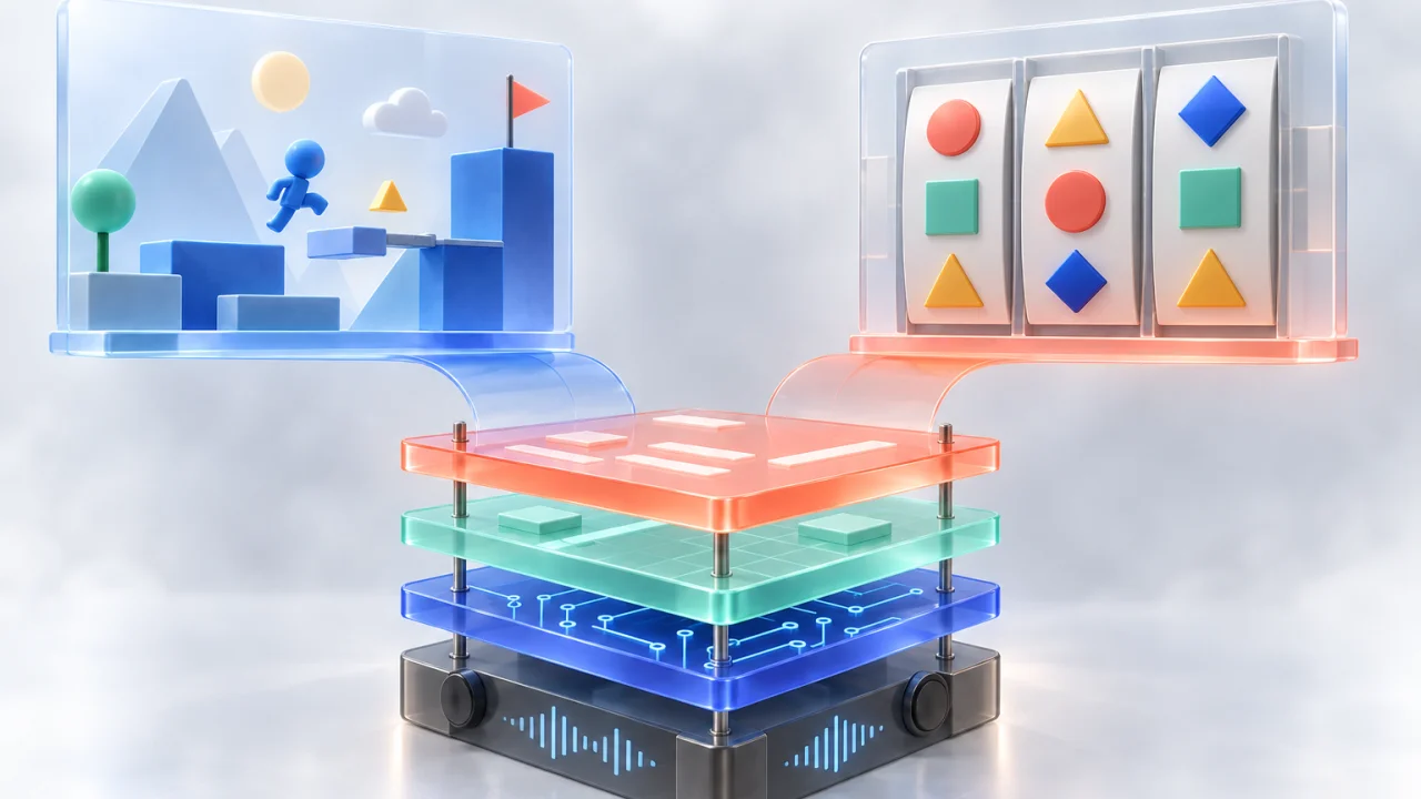Online slots and browser games share the HTML5 stack image