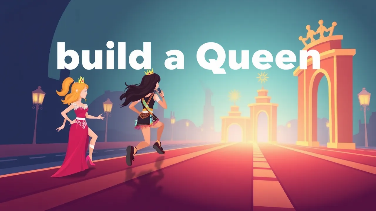 Play the build a queen crazy games Runner Dress-Up Challenge image