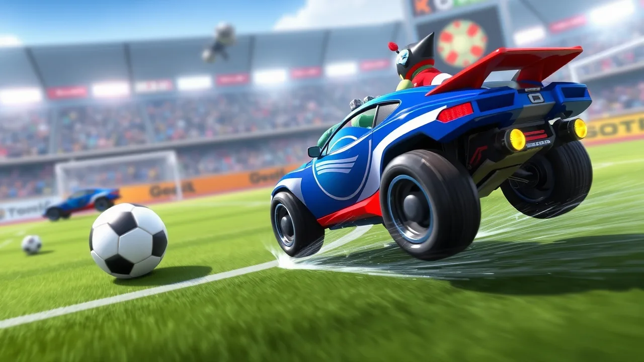 Rocket Soccer Derby Online: The Ultimate Fusion of High-Speed Racing and Football image