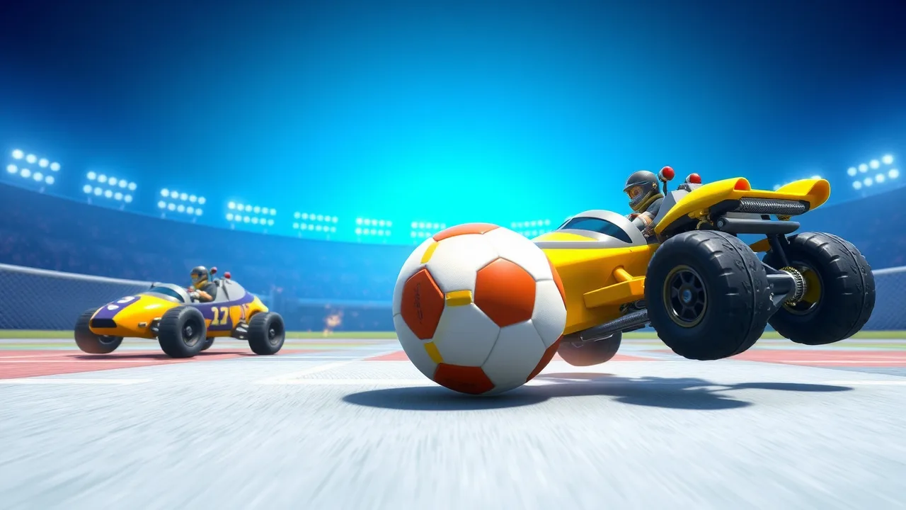 rocket soccer derby online unblocked car football arena image