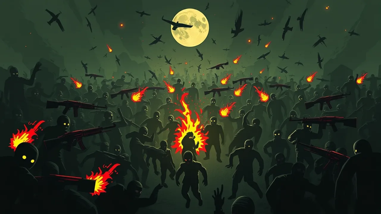 Survive the Endless Swarm in they are coming unblocked image