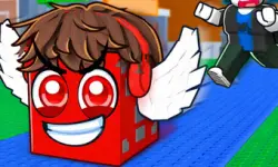 Grab the Lucky Blocks and Run from Guards image