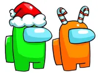 image bg Among Us Christmas Coloring