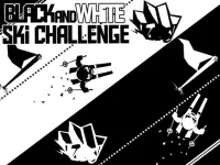Black white ski challenge image