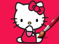 Easy Coloring Kitty image