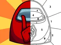 Among Us Coloring Book 1 image