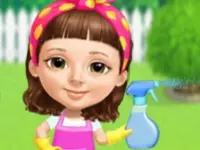 image bg Sweet Baby Girl Cleanup Messy House
