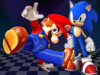 Super Mario Sonic FNF Dance image