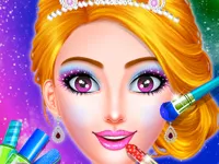 Princess Dress up &amp; Makeover - Color by Number image