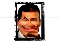 Funny Mr Bean Face HTML5 image