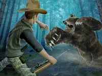 Wild Bear Hunting sniper shooting image