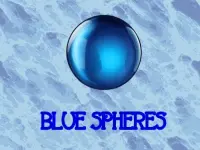 image bg Blue spheres