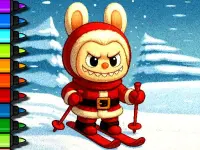 Easy Coloring Labubu Time image