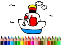BTS Boat Coloring image
